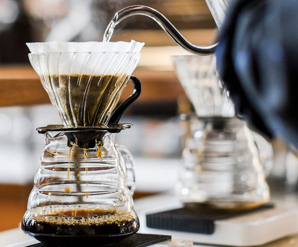 Pour-Over Coffee in a Hario V60 brewer