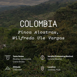 Colombia, Finca Alcatraz, Wilfredo Ule Vargas
