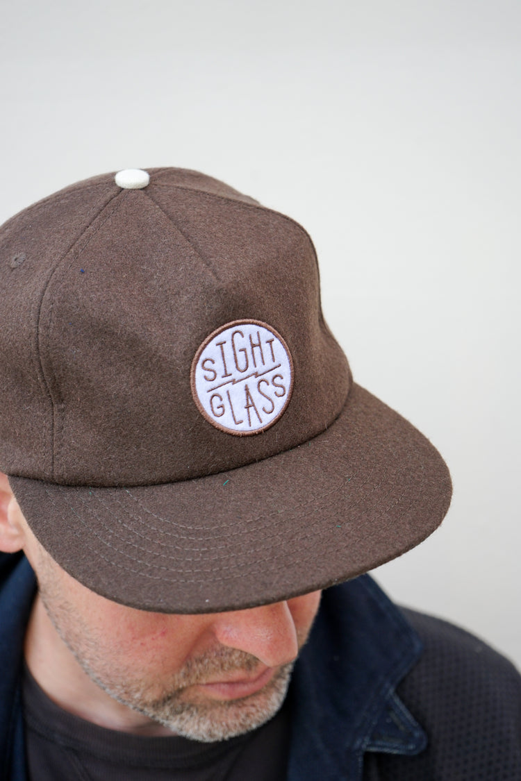 Sightglass Wool Baseball Hat in Brown