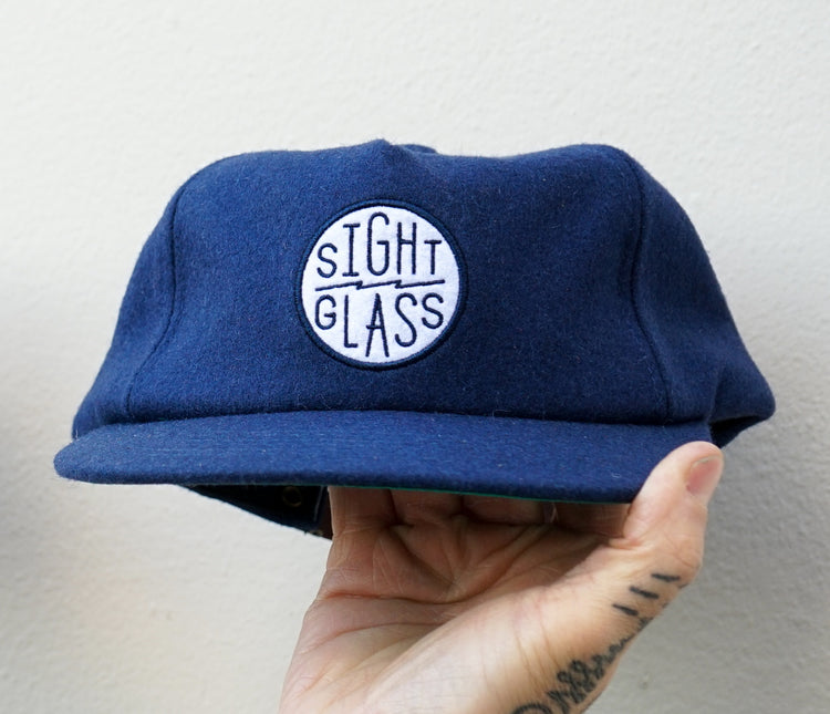 Sightglass Wool Baseball Hat in Blue