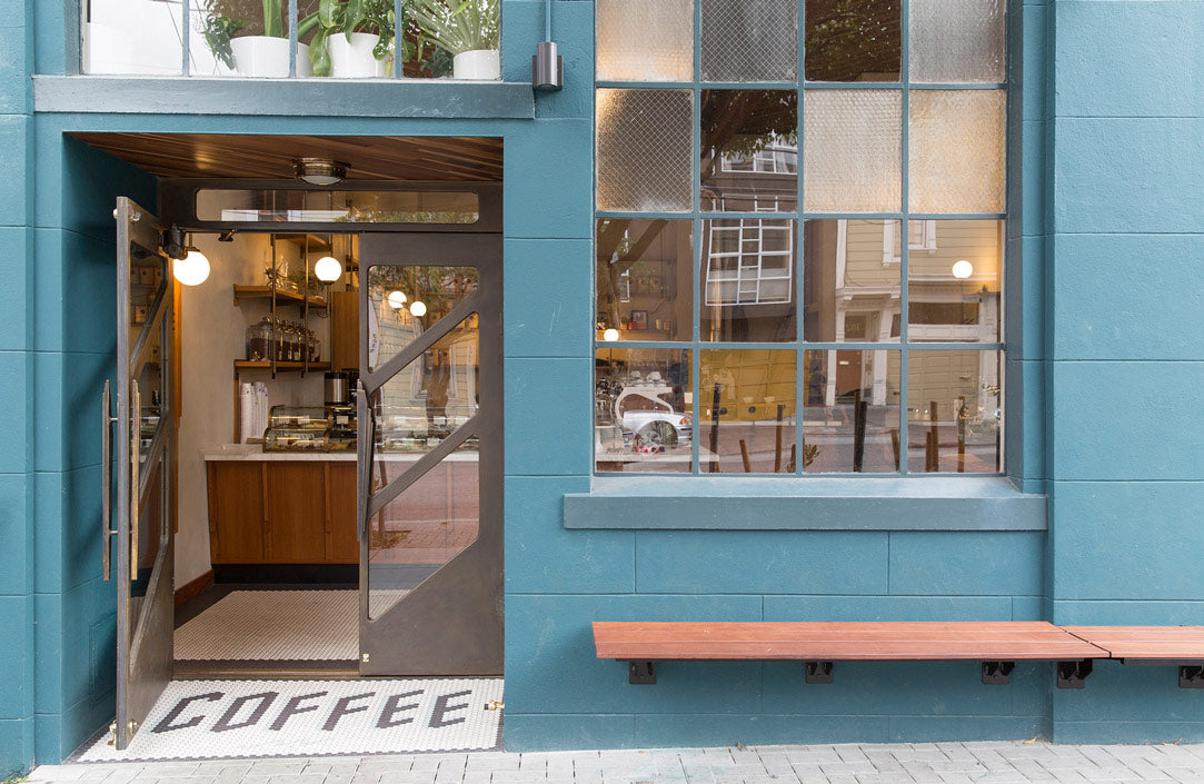 Sightglass Coffee window in the Mission, San Francisco