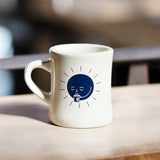 Sightglass Diner Mug with our Famous Sun Buddy Artwork.