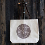 New Sightglass Tote Bag (Natural) with Dotted Logo.